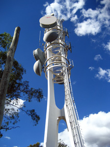 Image of cell phone/communications tower