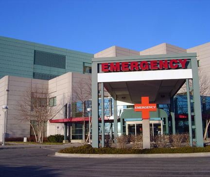 Hospital emergency entrance image