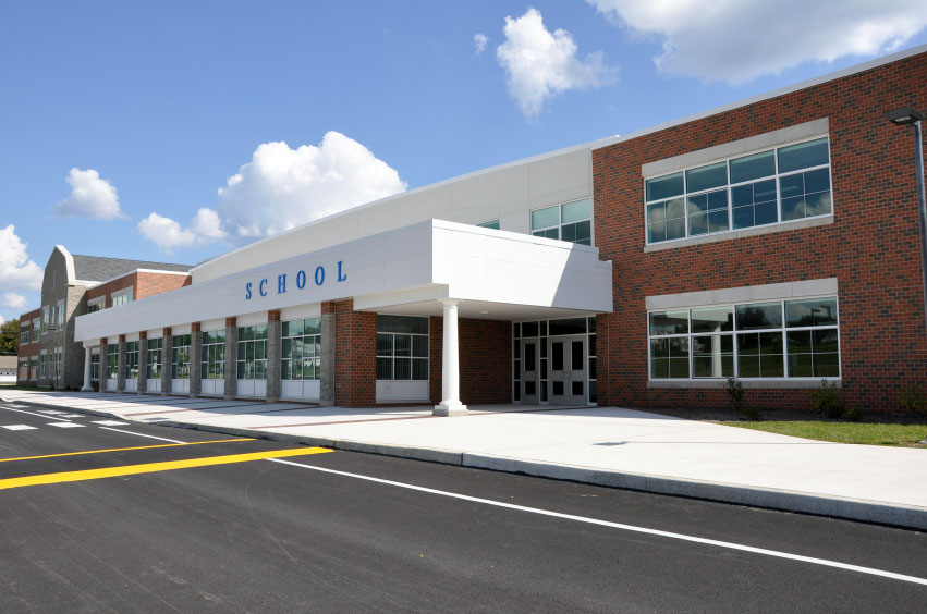 Image of a modern school building