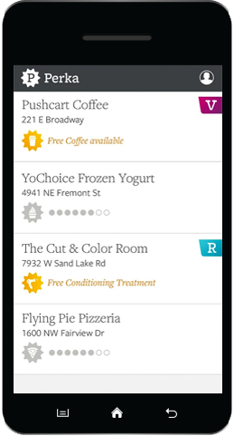 Image of Clover Rewards on a cell phone