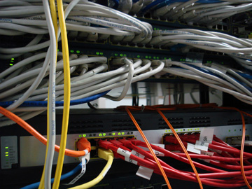 Image of telephone interchange wiring