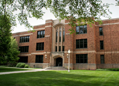 Image of a brick university building